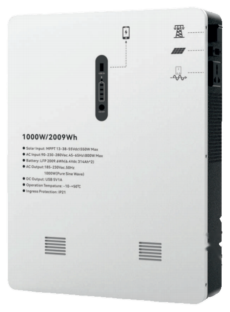 ESS-W 1000W Wall-mounted